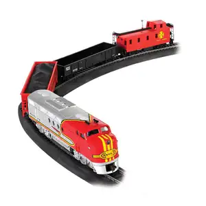 Model mainan kereta listrik, mainan dinamis klasik Kereta Api Model kereta api mainan jalur untuk anak-anak