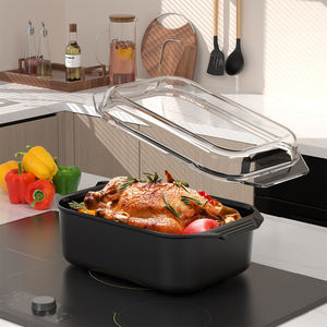 Sartén de metal duradera con acabado antiadherente, estufa de inducción apta para lavavajillas, asador Jumbo sin goteo aplicable - Product Image 1