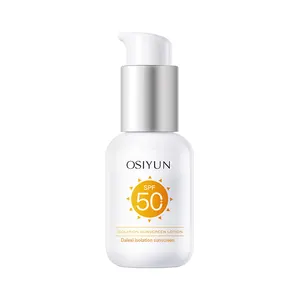 핫 세일 개인 상표 한국 60ML 천연 유기농 썬 스크린 로션 Spf 50 얼굴 및 바디 썬 스크린 방수 도매