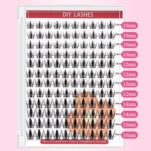 <span class=keywords><strong>Faux</strong></span> <span class=keywords><strong>cils</strong></span> en grappe SH10 personnalisables, ultra-doux, faits à la main, effet plume, 12 rangées, vente en gros, best-seller, fournisseur - Product Image 2