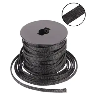 Braided Sleeving Electrical Expandable PET Fireproof Fishing Rod Spinning Rod Sleeve