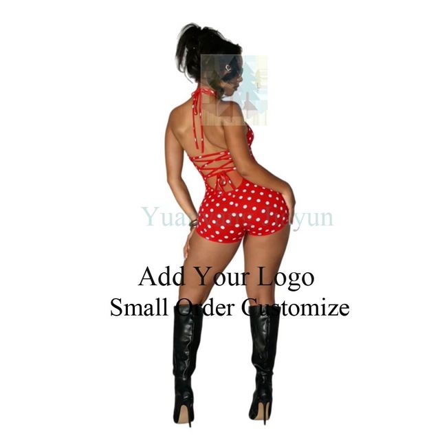 Wholesale Fashion Swimwear Women Sexy V Neck One Piece Swimsuit
