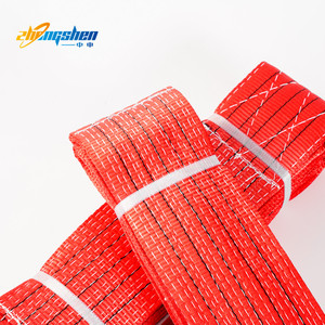 Sangle de levage en polyester haute ténacité certifiée CE-GS, capacité de 1 à 5 tonnes, sangle verte œil-œil, garantie 1 an - Product Image 6