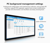 21,5 Zoll Wandmontierter Touchscreen-Monitor Kapazitiver PCAP Multi-Touch LCD-Bildschirm Anzeigepanel Restaurant-Menütafel Café