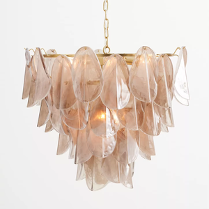 Lampu Gantung Kaca Mewah Buatan Tangan Prancis 2025 Gaya Vintage Abad Pertengahan Baru AC Dipasang di Langit-langit untuk Ruang Tamu Restoran Tengah - Product Image 1