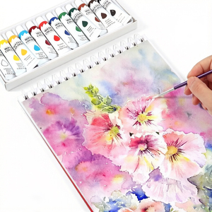Bloc de papier aquarelle pour artistes FOSKA, couverture rigide, 24 pages, 140 LB/300 GSM, 8,3 x 1,7 pouces, reliure spirale, pour peinture humide ou sèche - Product Image 6