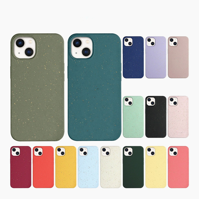 Eco-friendly Degradable Phone Case Custom Engraved Fashion Mobile Phone Case for iPhone 17 16 15 14 13 12 11 Pro Max