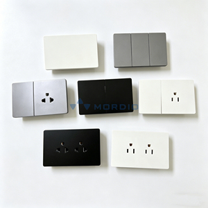 Interrupteur mural <span class=keywords><strong>PC</strong></span> moderne, panneau fin, interrupteur électrique pour éclairage, 250V <span class=keywords><strong>16A</strong></span>, bouton poussoir, interrupteurs muraux pour l'amélioration de la maison - Product Image 1