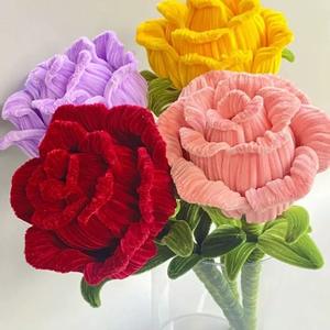 100件/束6毫米加厚雪尼尔茎彩色手工工艺蓬松管道清洁器工艺教育玩具 - Product Image 5