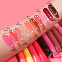 Teinte à lèvres personnalisée avec logo, emballage de haute qualité, végétalien, hydratant, gloss à lèvres mignon avec porte-clés