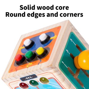 Newdesign Montessori hỗ trợ giảng dạy đa chức năng bận rộn khối xây dựng mầm non giáo dục sớm giác ngộ Đồ chơi bằng gỗ trẻ em - Product Image 4