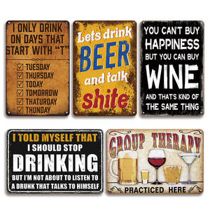 Letrero Metálico con Humor sobre <span class=keywords><strong>el</strong></span> Alcohol, Decoración de Bar, Regalo para Bebedores, Amantes de la Cerveza, Placa con Frase Divertida - Product Image 1