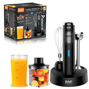 RAF 200W Cordless Blender Set 4 In1 Rechargeable Hand Mixer Food Processor Multi-function 2000mAh Battery 700ml Cup BPA Free Mul - Product Image 6