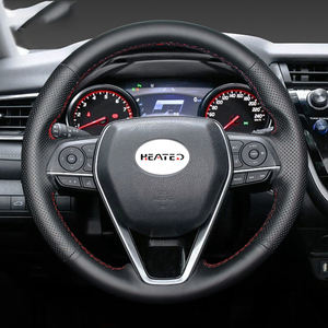 Housse de <span class=keywords><strong>volant</strong></span> en cuir Nappa pour <span class=keywords><strong>Toyota</strong></span> Camry 2018-2019 Avalon 2019 Corolla 2019-2020 <span class=keywords><strong>RAV4</strong></span> 2019 Enveloppe de direction - Product Image 2