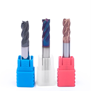 Fraise plate à 4 cannelures en carbure monobloc pour acier au carbone Acier allié Fonte Acier inoxydable - Product Image 1