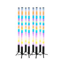 Barre lumineuse à LED RGB 360° sans fil DMX Artnet IP67 5 pieds avec support pour studio vidéo, fête, DJ, éclairage de scène