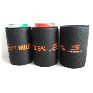 Custom 12OZ Beer Can Cooler Tire Design Neoprene Thermal Stubby Holder with Rubber Tyre Stubbies - Product Image 5