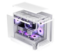 Boîtier PC Gaming Aigo-Xingcan-Lan MATX avec support de refroidissement liquide 360 mm et vue panoramique à 270 degrés