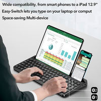 Clavier sans fil Bluetooth de qualité supérieure pour Xiaomi Mi3, Apple, Microsoft Pro, iPad 2 3 4, Mac, PC, iOS, Surface, tablette