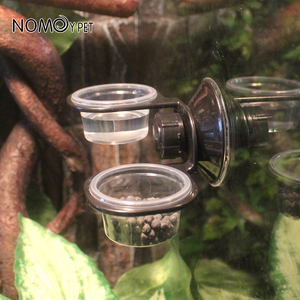 Nomoypet ชามใส่อาหารพร้อมตัวดูดพลาสติก ABS แบบแขวนคู่รูปสัตว์เลื้อยคลาน - Product Image 5