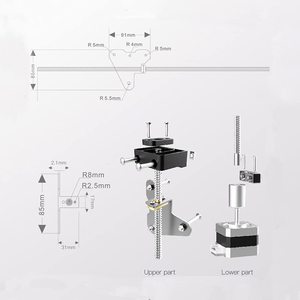 YouQi 3D impresora Kit de actualización de <span class=keywords><strong>Ender</strong></span> 3 <span class=keywords><strong>Ender</strong></span> 3 V2 <span class=keywords><strong>Ender</strong></span> 3 <span class=keywords><strong>Pro</strong></span> Dual Z Eje KIT - Product Image 4