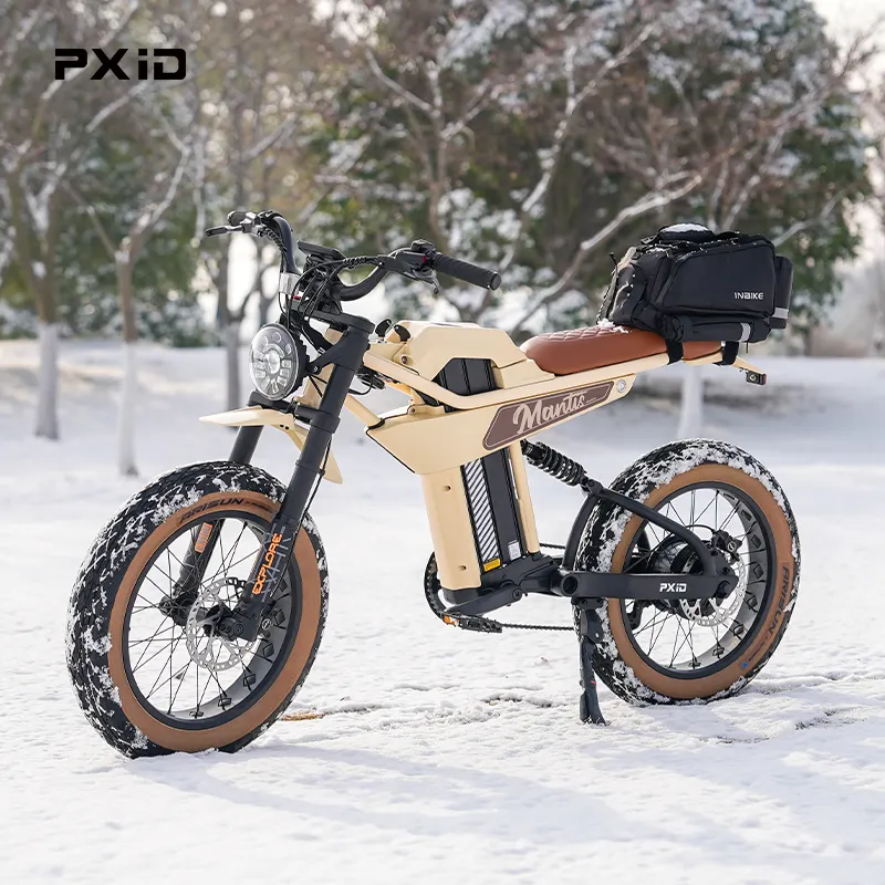 PXID MANTIS P6 e bike mountain bike elettrica 750W 1200W 1500W elettrica mtb doppia sospensione 20 pollici grasso pneumatico bici elettrica