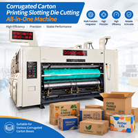 Nouvel équipement de fabrication de boîtes en carton entièrement automatique à grande vitesse pour imprimante, rainureuse et découpeuse pour usine d'emballage en carton ondulé