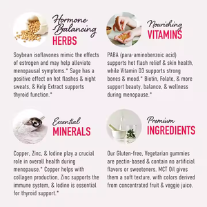 Supplément alimentaire de soutien hormonal pour la ménopause pour les femmes de marque privée OEM - Product Image 4