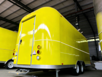 Camion de cuisine mobile multifonctionnel en acier inoxydable certifié DOT, camion de restauration rapide, remorque, chariot à café, chariot à glaces, chariot à en-cas