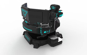 9D VR trong nhà đua xe mô phỏng ba màn hình ba trục thép bền Arcade máy cho nhà sử dụng trung tâm mua sắm phiêu lưu - Product Image 2