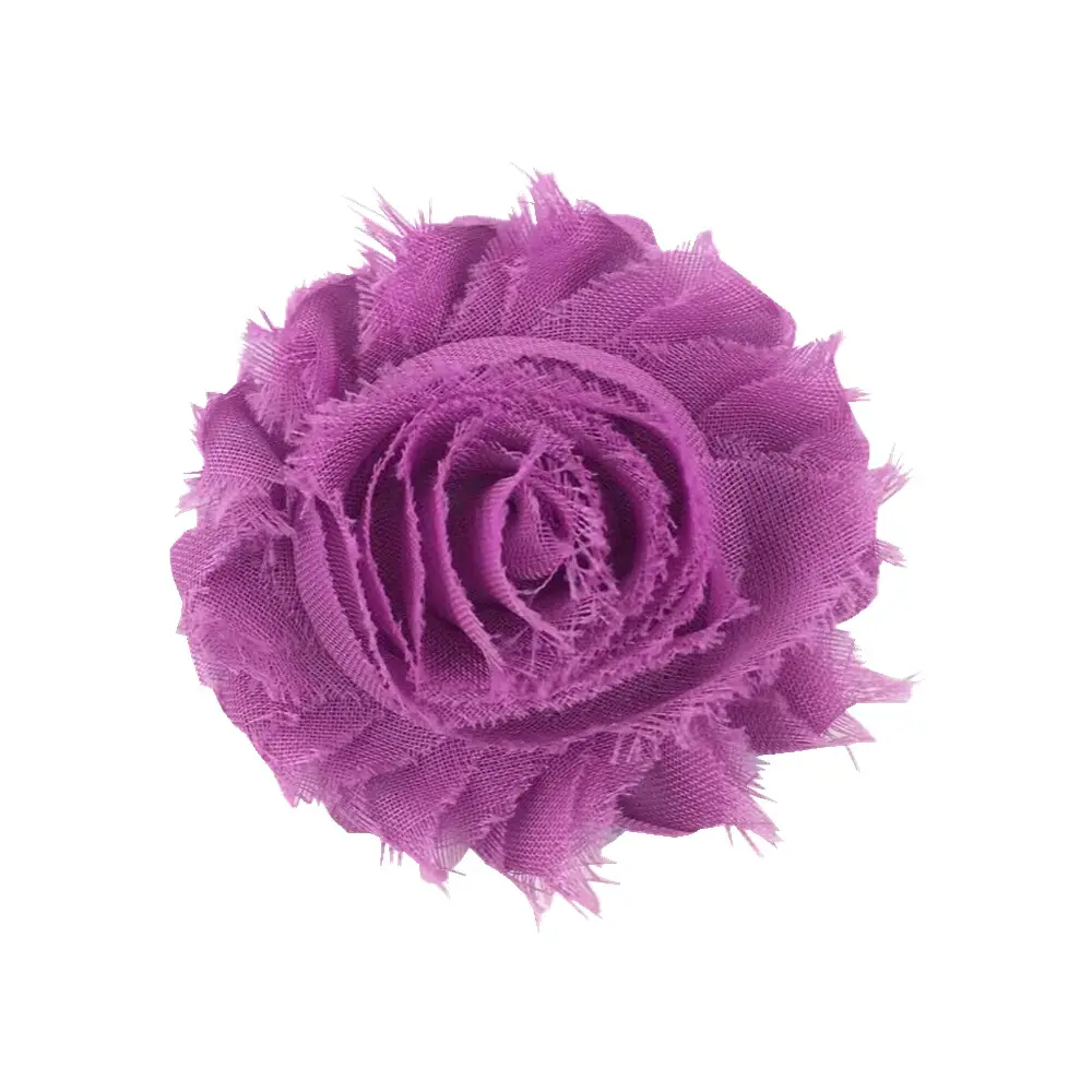Flor de chiffon estilo gasto para bebês, popular flor de chiffon de 6.5cm para cabelo de bebê, joia de roupas e joias de 2,5 polegadas, com 36 cores