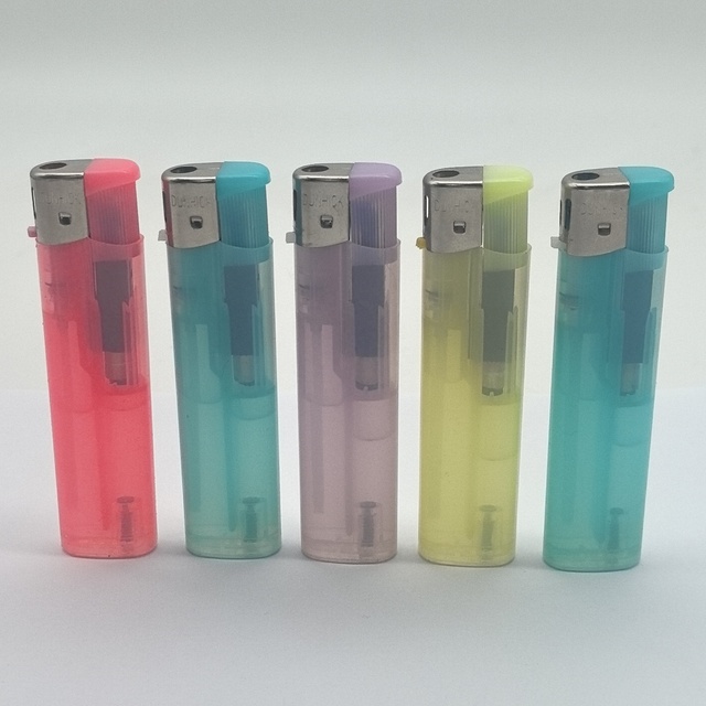Customizable Silver Rechargeable Lighter with Logo and Color Plastic Candle Lighter for Cigarettes