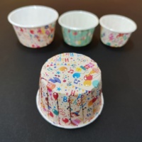 Tasse de papier de cuisson de gâteau de portion de sauce de 0.5oz 0.75oz 1oz 1.5oz 2oz