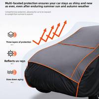 Housse de protection anti-grêle KXF pour voiture avec fenêtres latérales en EVA 5 mm, anti-poussière, coupe-vent, anti-UV, toutes saisons pour automobiles