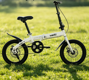 Vélo pliant à vitesse variable de 16 pouces, frein à disque, cadre en acier à haute teneur en carbone, mini-vélo compact pour adultes, adolescents et étudiants - Product Image 1