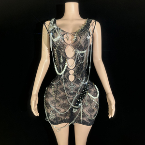 Novance Y3628-B çin toptan giyim lüks parlak seksi kulüp elbiseler zarif doğum günü partisi kokteyl elbise balo gece için - Product Image 1