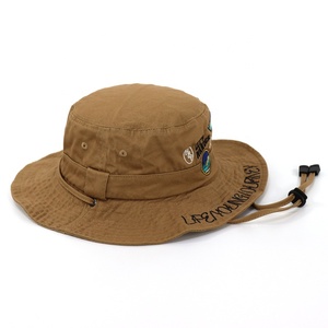 Thiết kế thêu logo trại xô hat, cotton twill bên ngoài thể thao Sun hat với chuỗi, tùy chỉnh co-xây dựng thương hiệu sự kiện hat - Product Image 5