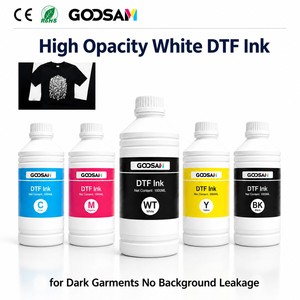 Encre DTF Monocouleur 1000ml, Encre Pigmentée de Recharge pour Transfert Direct sur Film, Encre de Transfert Thermique pour Imprimante Textile XP600 I3200 - Product Image 1