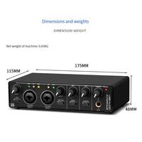Interface audio MD22 Pro avec bouclage et suppression du bruit pour la diffusion en direct de podcasts sur PC Mac Phone