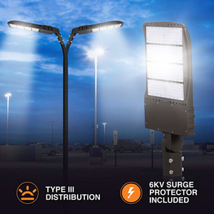 Accesorio de lámpara de mástil alto para estacionamientos, 135LM/W, caja de zapatos, luces de estadio, adaptador de brazo de seguridad, luz de calle de ciudad SPD - Product Image 5