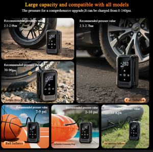 150psi usb ו <span class=keywords><strong>dc</strong></span> שימוש כפול צמיג רכב נייד מתנפחים מדחס משאבת רכב צמיג עם משאבת אוויר בנקאית כוח - Product Image 2