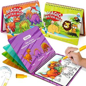 Buku Gambar Aqua Magic Reusables Terlaris dengan Pena, Buku Mewarnai Air untuk Anak-Anak - Product Image 1