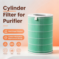 Filter Silinder Hepa Pabrik Cina Baru, Filter Karbon Aktif H13, Menghilangkan VOC, Pengganti Filter untuk Pemurni Udara