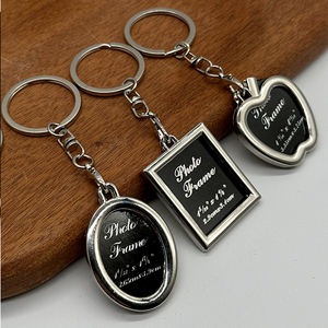 Porte-clés en métal personnalisé avec logo, design sur mesure, insert photo DIY, cadeau créatif, souvenir de mariage, promotion - Product Image 5