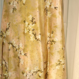 Tela de terciopelo con estampado digital de poliéster spandex con tela de pana de terciopelo brillante para vestido de mujer - Product Image 2