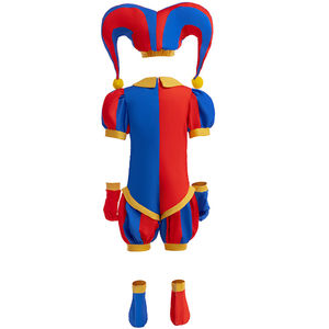 HIPPO KIDS Nuevo Mono Infantil de Cosplay, Traje de Payaso de Circo Mágico con Números, Disfraz de <span class=keywords><strong>Dibujos</strong></span> Animados Pomni - Product Image 3