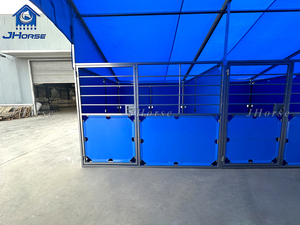 Facile à assembler Construction temporaire d'écurie en PVC <span class=keywords><strong>pour</strong></span> chevaux décrochage bon marché à construire avec bâche - Product Image 6