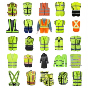 Xzl biểu tượng tùy chỉnh ngoài trời biểu tượng tùy chỉnh đa chức năng phản chiếu an toàn quần áo vest Hi VIS nhiều màu OEM nhà máy giá - Product Image 1