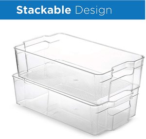 Wholesale Space-Saving Plastic Fridge Organizer <strong>Kitchen</strong> <strong>Storage</strong> <strong>Boxes</strong> &amp; Bins Refrigerator Organizer Bin - Product Image 4