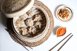 Vaporizador de bambú hecho a mano, prémium, Dim Sum, dumplings y Bao, vaporizadores de alimentos chinos, cestas de vapor para <span class=keywords><strong>arroz</strong></span>, verduras, carne y pescado - Product Image 4